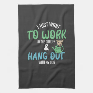 Paño De Cocina Jardinería divertida - Jardinería Y Perro