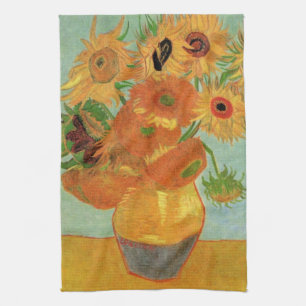 Paño De Cocina Jarrón con doce girasoles de Vincent van Gogh