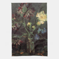 Jarrón con Myosotis y Peonías por Vincent van Gogh