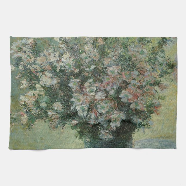 Paño De Cocina Jarrón de flores de Claude Monet (Horizontal)