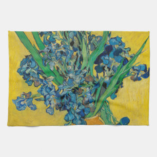 Paño De Cocina Jarrón Van Gogh con Iris Clasicismo Impresionista