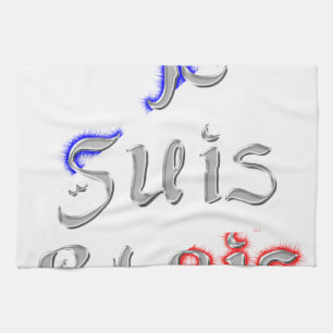 Paño De Cocina Je Suis Paris I Love Paris Texto Art Imprimir