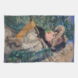 Paño De Cocina Jeanne (La primavera)  por Édouard Manet