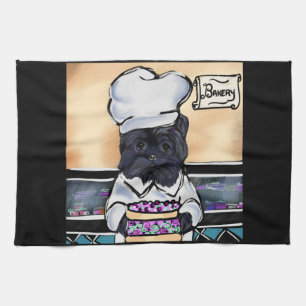 Paño De Cocina Jefe Affenpinscher 