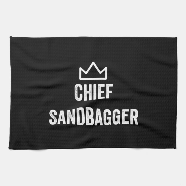 Paño De Cocina Jefe Sandbagger Golf Meme Bjj Chess Sandbag (Horizontal)