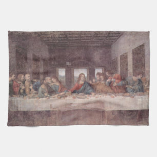 Paño De Cocina Jesús "Yeshua" La última cena, Leonardo da Vinci