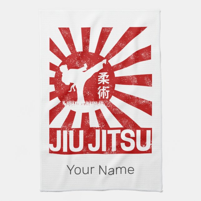 Paño De Cocina Jiu Jitsu lucha contra las artes marciales japones (Vertical)
