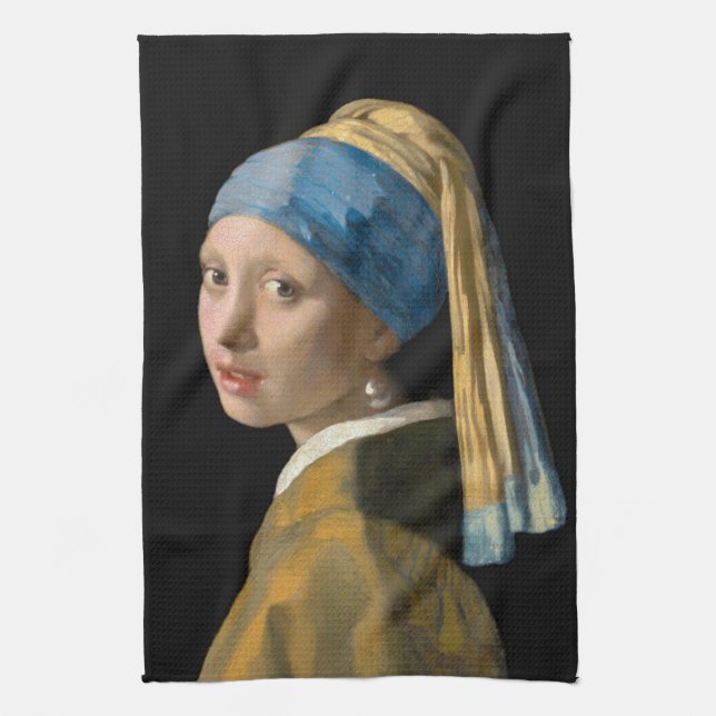 Paño De Cocina Johannes Vermeer, Chica de Pearl Earring (Vertical)
