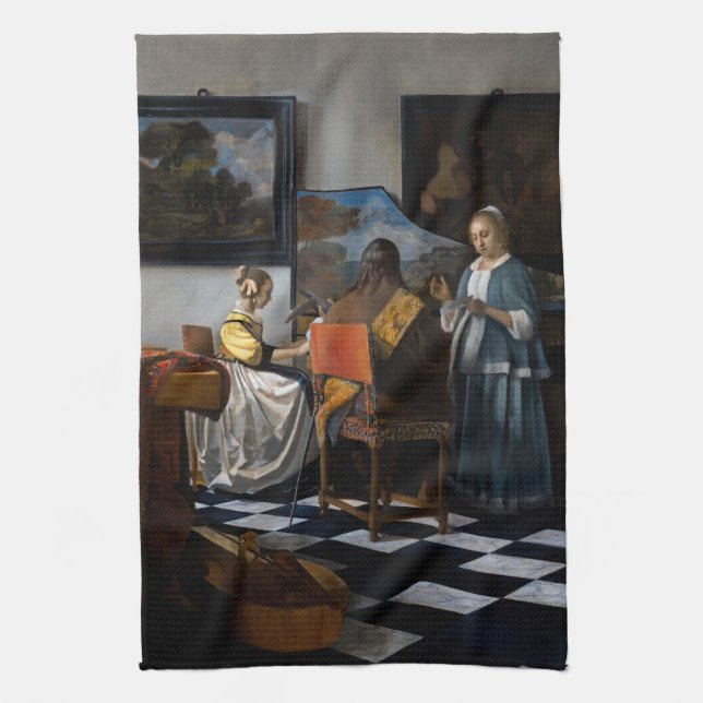 Paño De Cocina Johannes Vermeer - El concierto (Vertical)