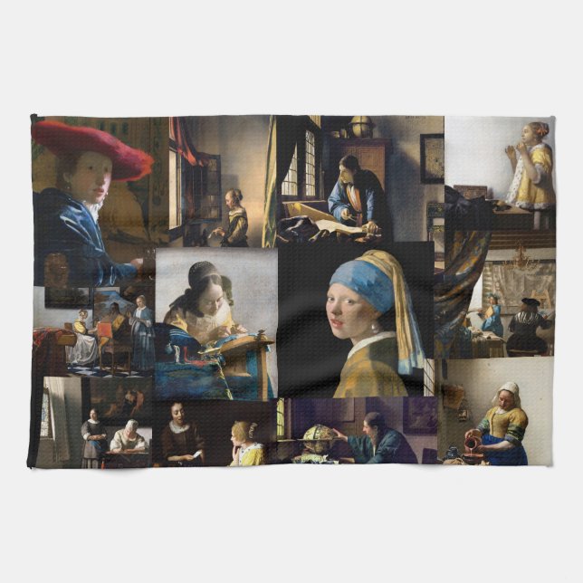 Paño De Cocina Johannes Vermeer - Masterpieces Patchwork (Horizontal)