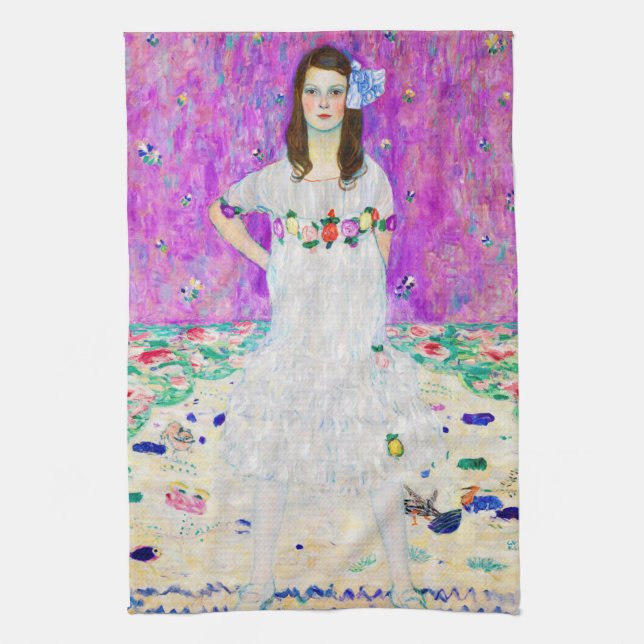 Paño De Cocina Joven Chica, Gustav Klimt (Vertical)