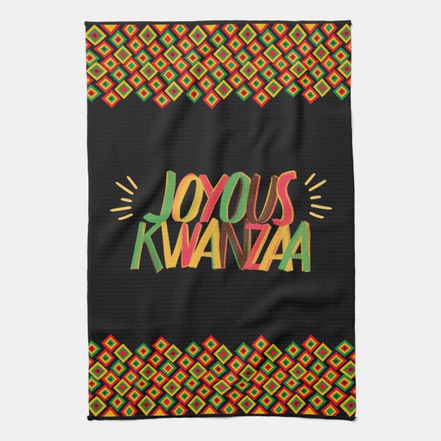Paño De Cocina Joyous Kwanzaa (Vertical)