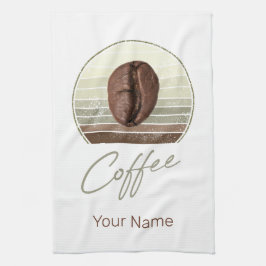 Paño De Cocina Judías De Café Para Espresso Y Barista Retro
