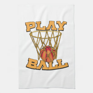 Paño De Cocina Juega al Ball Basketball.