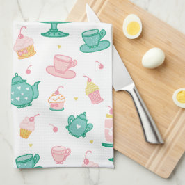 Paño De Cocina Juego de té y pasteles precoz