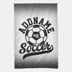 Paño De Cocina Jugador de fútbol AÑADIR NOMBRE Equipo de fútbol P