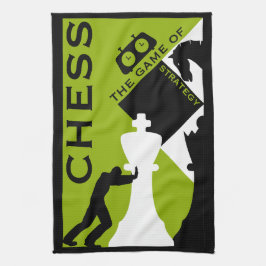 Paño De Cocina Jugadores De Ajedrez