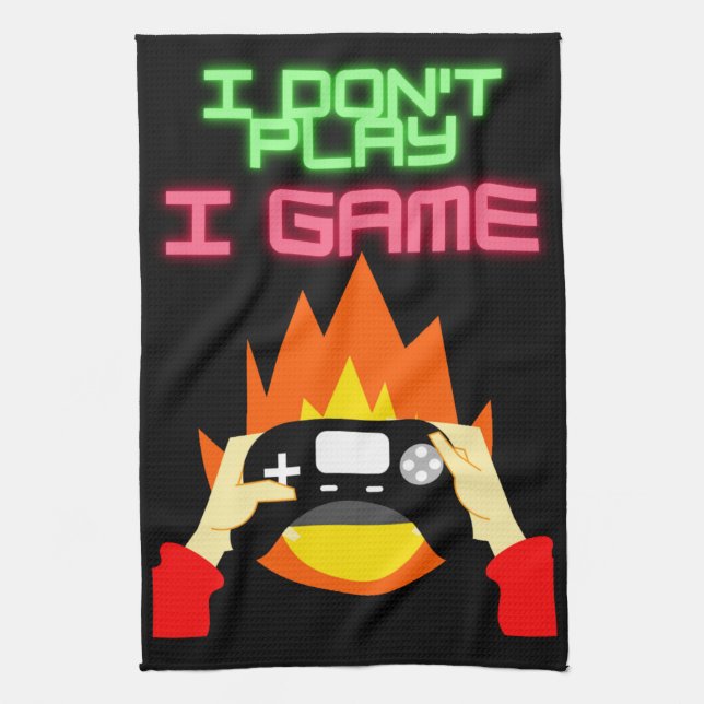 Paño De Cocina Jugadores de video: No juego yo (Vertical)