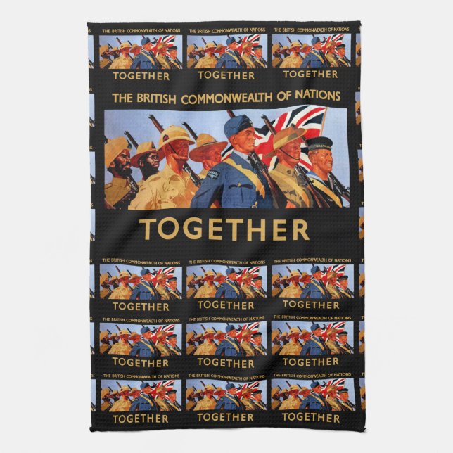 Paño De Cocina Juntos ~ La Comunidad Británica de Naciones (Vertical)