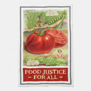 Paño De Cocina Justicia Alimentaria - Tomates de cosecha y Jardín