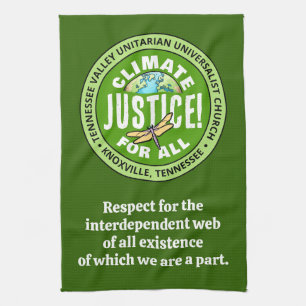Paño De Cocina ¡Justicia climática TVUUC! Para todos