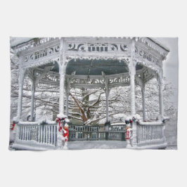 Paño De Cocina Juzgado Gazebo en la Nieve