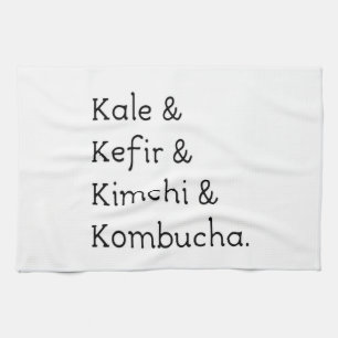 Paño De Cocina Kale Kefir Kimchi Kombucha