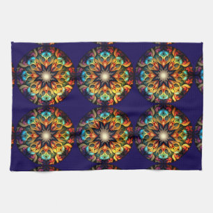 Paño De Cocina Kaleidoscope Mandala Flower Design-23091