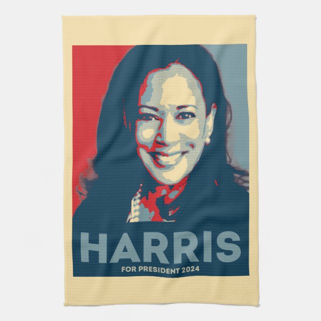 Paño De Cocina Kamala Harris Por La Presidencia 2024 - Esperanza (Vertical)