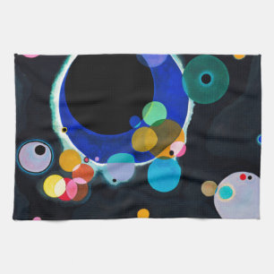 Paño De Cocina Kandinsky Varios Círculos Artísticos