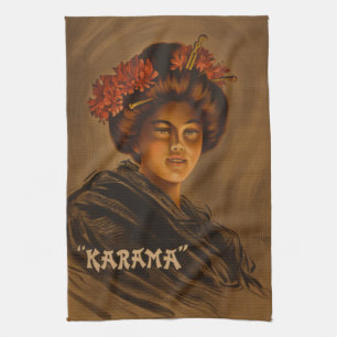 Paño De Cocina Karama: Romance Japonés Actriz Geisha