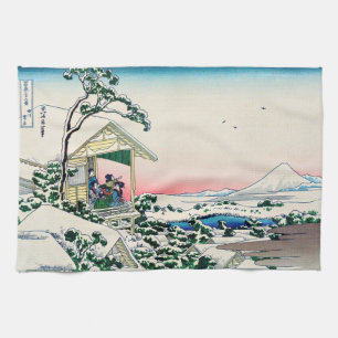 Paño De Cocina Katsushika Hokusai - Casa de té en Koishikawa