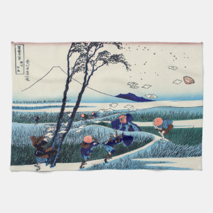 Paño De Cocina Katsushika Hokusai - Ejiri en la provincia de Suru