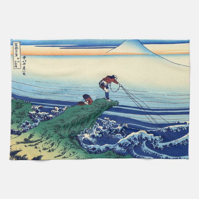 Paño De Cocina Katsushika Hokusai - Kajikazawa en la provincia de (Horizontal)