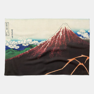 Paño De Cocina Katsushika Hokusai - Rayos debajo de la cumbre