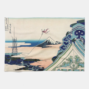 Paño De Cocina Katsushika Hokusai - Templo Asakusa Honganji, Edo