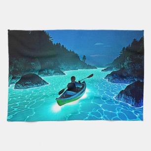Paño De Cocina Kayak en un brillante diseño de agua
