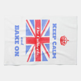Paño De Cocina Keep Calm Bake On Union Jack British Flag