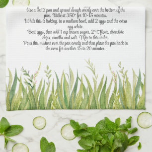 Paño De Cocina Keepsake Recipe Template Gift Greeneration