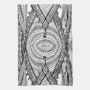 Paño De Cocina Keffiyeh palestino Scarf tejido tradicional