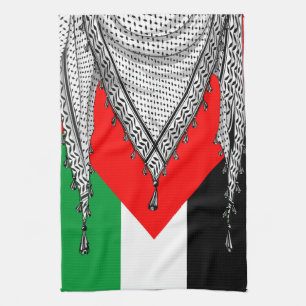 Paño De Cocina Keffiyeh palestino Scarf tejido tradicional