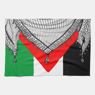 Paño De Cocina Keffiyeh palestino Scarf tejido tradicional