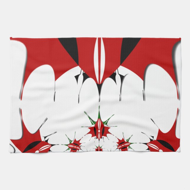 Paño De Cocina Kenia mágica: Simetría de la modernidad de la here (Horizontal)