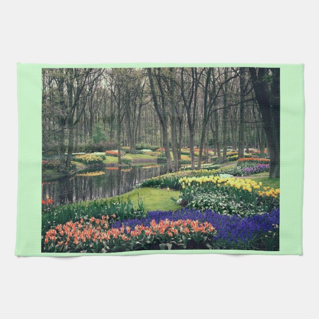 Paño De Cocina Keukenhof, un banquete floral (Horizontal)