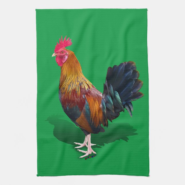 Paño De Cocina Key West - Gallo Gitano (Vertical)