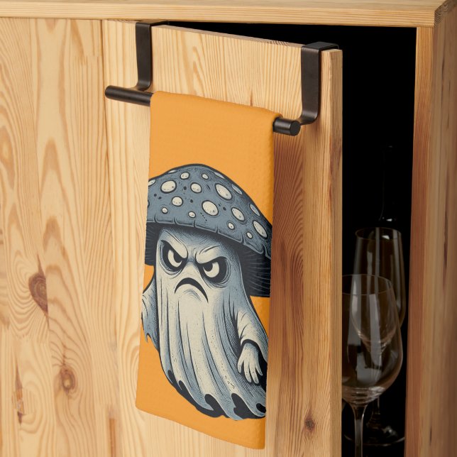 Paño De Cocina Killer 'Shroom – Spooky Ghost with Knife (Pliegue de tercios)