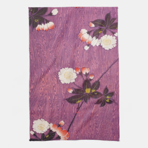 Paño De Cocina Kimono japonés vintage textil, flores de cerezo