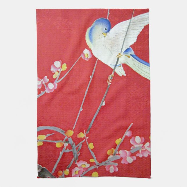 Paño De Cocina KIMONO Textil Japonés, Bluebird (Vertical)