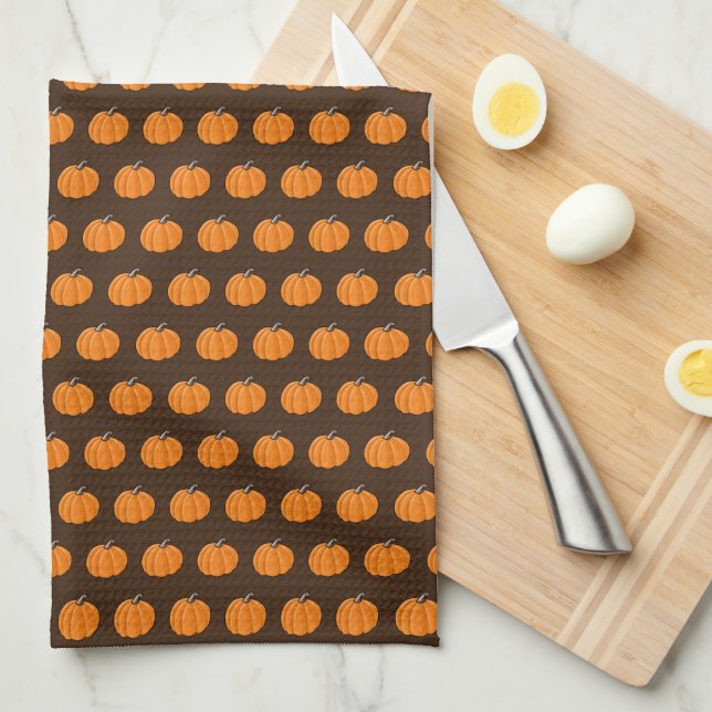 Paño De Cocina KiniArt Calabaza de Otoño  (Doblado Cuarto)