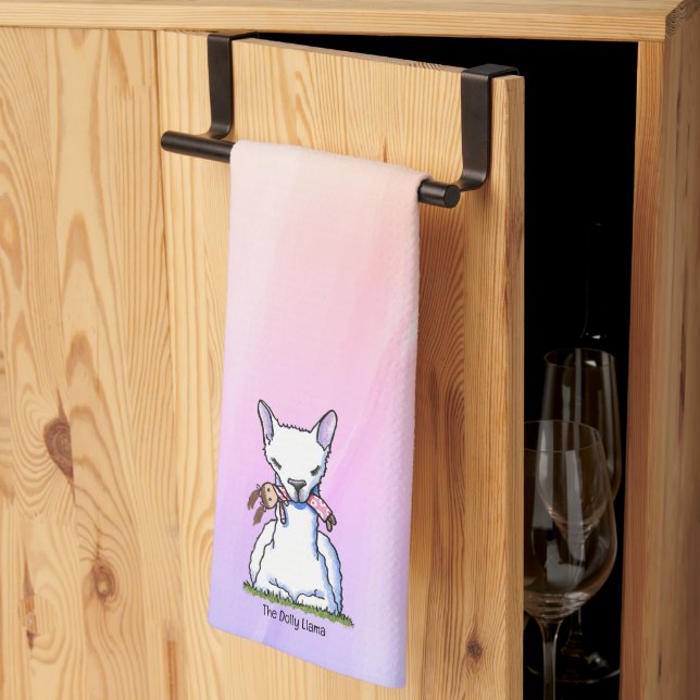 Paño De Cocina KiniArt Dolly Llama (Pliegue de tercios)
